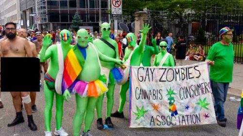 green zombies pride parade toronto